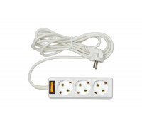 Бытовой удлинитель Rucelf 3 гнезда, ПВС, 3х1 арт. RU-03-310-03KZG 00-00005463
