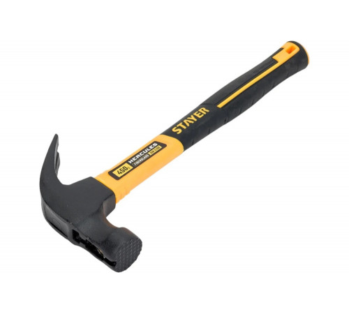 STAYER 450 г, молоток-гвоздодер с фиберглассовой рукояткой Hercules-M 2027-450_z01 Professional STAYER 450 г, молоток-гвоздодер с фиберглассовой рукояткой Hercules-M 2027-450_z01 Professional