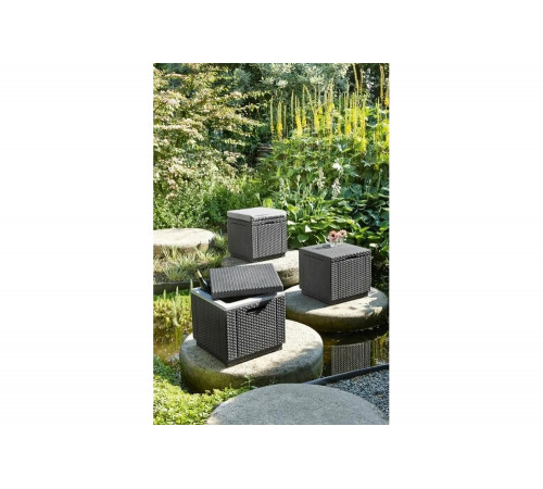 Пуф KETER Cube with cushion 17192157ГР Пуф KETER Cube with cushion 17192157ГР