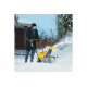 Бензиновая снегоуборочная машина Denzel sb 460 e, 99cc, эл.старт, шнек snowcrusher 97649