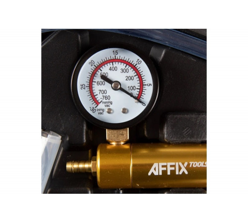 Вакуумметр, от -1 до 0 бар, комплект адаптеров, кейс, 15 предметов AFFIX AF12030015C Вакуумметр, от -1 до 0 бар, комплект адаптеров, кейс, 15 предметов AFFIX AF12030015C