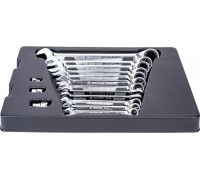 Набор комбинированных ключей с трещоткой (ложемент, 15 предметов) KING TONY 9-10215MR