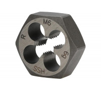 Плашка RUKO 6-граней, M6, Шаг 1.0, HSS, 18x7мм 267060