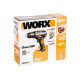 Ударная аккумуляторная дрель-шуруповерт WORX 60 Нм, 20 В, бесщеточная, без АКБ и ЗУ WX352.9