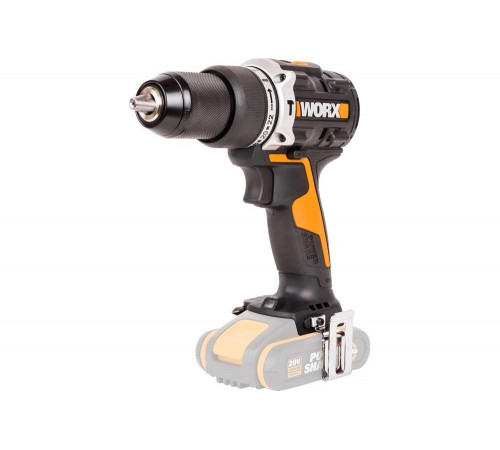 Ударная аккумуляторная дрель-шуруповерт WORX 60 Нм, 20 В, бесщеточная, без АКБ и ЗУ WX352.9 Ударная аккумуляторная дрель-шуруповерт WORX 60 Нм, 20 В, бесщеточная, без АКБ и ЗУ WX352.9