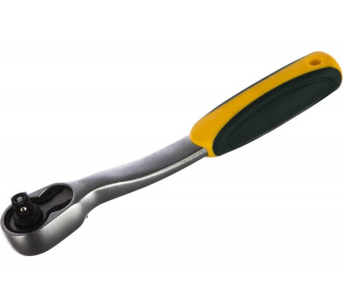 KRAFTOOL 1/4", 72 зубца, Cr-V сталь, трещотка для торцовых головок 27795-1/4_z02