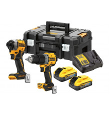 Набор аккумуляторный Dewalt DCK2050H2T, 18 В: дрель-шуруповерт DCD805 + шуруповерт DCF850, с 2 АКБ 5 Ач и ЗУ, в кейсе TSTAK DCK2050H2T-QW