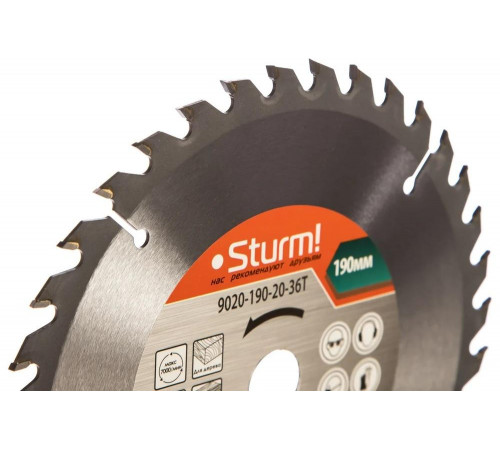 Sturm 9020-190-20-36T: Профессиональный пильный диск для точной резки Sturm 9020-190-20-36T: Профессиональный пильный диск для точной резки