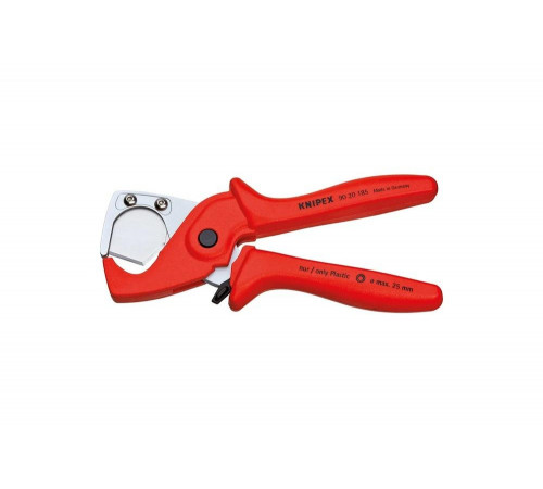 Труборез-ножницы для шлангов и защитных труб KNIPEX PlastiCut 25 мм, L-185 мм, подвес KN-9020185SB Труборез-ножницы для шлангов и защитных труб KNIPEX PlastiCut 25 мм, L-185 мм, подвес KN-9020185SB