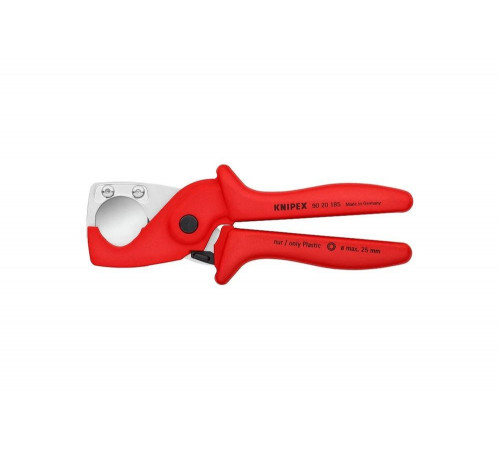 Труборез-ножницы для шлангов и защитных труб KNIPEX PlastiCut 25 мм, L-185 мм, подвес KN-9020185SB Труборез-ножницы для шлангов и защитных труб KNIPEX PlastiCut 25 мм, L-185 мм, подвес KN-9020185SB