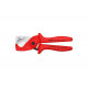 Труборез-ножницы для шлангов и защитных труб KNIPEX PlastiCut 25 мм, L-185 мм, подвес KN-9020185SB