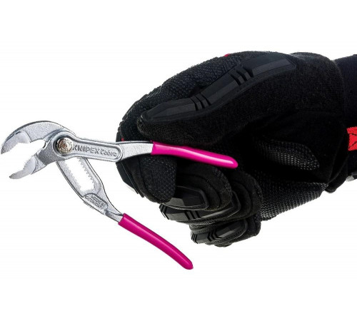 Переставные клещи KNIPEX COBRA с фиксатором, хром KN-8703125PEBK Переставные клещи KNIPEX COBRA с фиксатором, хром KN-8703125PEBK