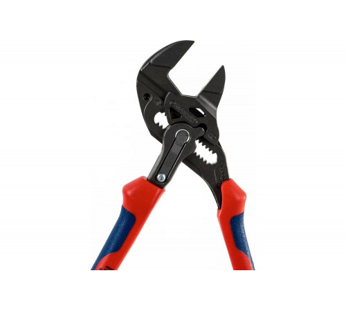 Переставные клещи - гаечный ключ KNIPEX 40 мм, 1 1/2, L-180 мм, серые, 2-к ручки KN-8602180 Переставные клещи - гаечный ключ KNIPEX 40 мм, 1 1/2, L-180 мм, серые, 2-к ручки KN-8602180