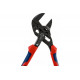 Переставные клещи - гаечный ключ KNIPEX 40 мм, 1 1/2, L-180 мм, серые, 2-к ручки KN-8602180