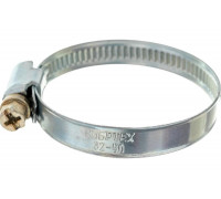 Металлические хомуты СИБРТЕХ, стандартное болтовое крепление, 32-50мм, 2шт, ширина 9мм, 47660