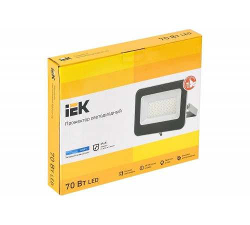 Светодиодный прожектор IEK СДО 07-70, IP65 LPDO701-70-K03 Светодиодный прожектор IEK СДО 07-70, IP65 LPDO701-70-K03
