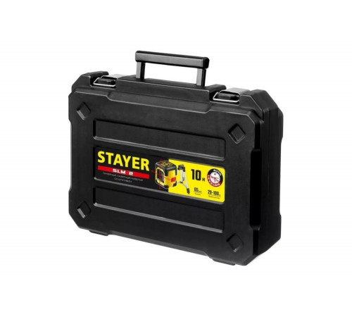 STAYER 10 м, точн. +/-0,5 мм/м, штатив, лазерный нивелир SLM-2 с кейсом 34961-2 Professional