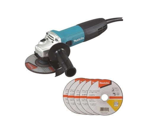 Угловая шлифовальная машина Makita GA5030RX9 125 мм, 720 Вт, 11000 об\мин, плавный пуск, антирестарт, кор. Угловая шлифовальная машина Makita GA5030RX9 125 мм, 720 Вт, 11000 об\мин, плавный пуск, антирестарт, кор.