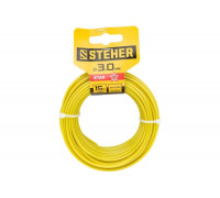 Леска для триммера (3.0 мм; 15 м; звезда) STEHER 75010-3.0