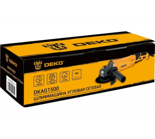 Углошлифовальная машина DEKO DKAG1500, 125 мм, 1500 Вт, 063-4297 Углошлифовальная машина DEKO DKAG1500, 125 мм, 1500 Вт, 063-4297