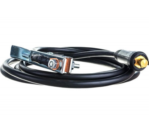 Кабель сварочный (3 м; DX50; 25 кв мм; зажим на массу) Elitech 0606.000400