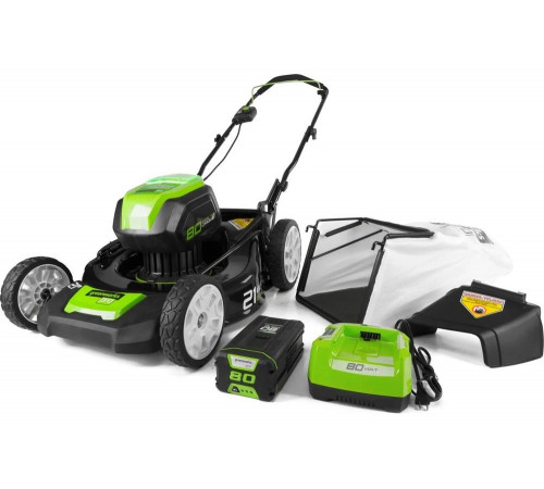 Аккумуляторная газонокосилка GreenWorks GD80LM51K4 80V 2500707UB Аккумуляторная газонокосилка GreenWorks GD80LM51K4 80V 2500707UB