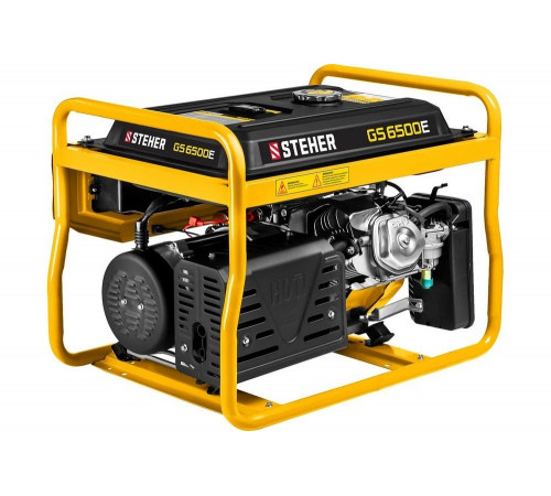 STEHER 5500 Вт, бензиновый генератор с электростартером (GS-6500E) STEHER 5500 Вт, бензиновый генератор с электростартером (GS-6500E)