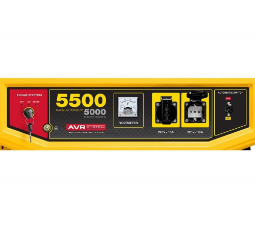 STEHER 5500 Вт, бензиновый генератор с электростартером (GS-6500E) STEHER 5500 Вт, бензиновый генератор с электростартером (GS-6500E)