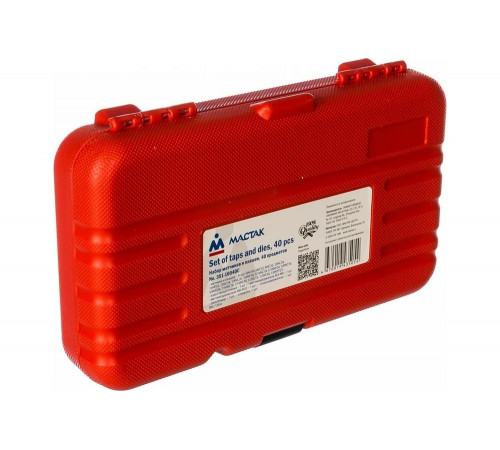 Набор метчиков и плашек SK-5 1/8"-1/2", кейс, 40 предметов МАСТАК 351-10040C