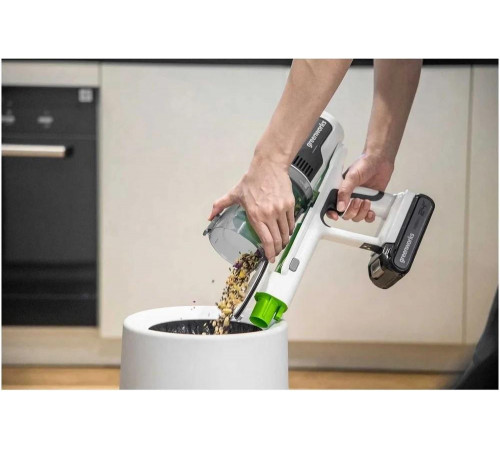 Беспроводной вертикальный аккумуляторный пылесос Greenworks 24V, с 1хАКБ 4 Ач и ЗУ 4701107UB Беспроводной вертикальный аккумуляторный пылесос Greenworks 24V, с 1хАКБ 4 Ач и ЗУ 4701107UB