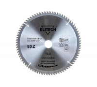 Диск пильный по алюминию (250х30х1.8 мм; 80Z) ELITECH 195630