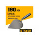 STAYER 190 мм, нержавеющее полотно, деревянная рукоятка, кельма нержавеющая «Сердце» 0831-3