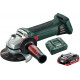 Аккумуляторная углошлифовальная машина Metabo W18 LTX 125 + 3.5 Ач LiHD + ЗУ ASC 55 T0333