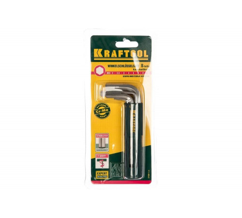 KRAFTOOL 8 шт., Cr-Mo, ключи имбусовые в наборе, короткие 27430-1_z01