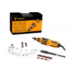 Электрический цифровой гравер DEKO DKRT350E-LCD 350 Вт, набор 43 инструментов, кейс 063-1413