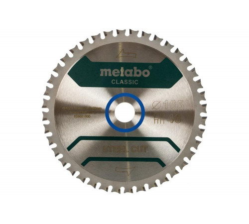 Диск пильный SteelCutClassic (165x20 мм; 40FZFA) Metabo 628651000
