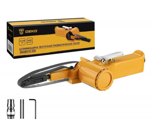 Ленточная пневматическая машина DEKO DKABS10-330 10x330 мм 063-4383 Ленточная пневматическая машина DEKO DKABS10-330 10x330 мм 063-4383