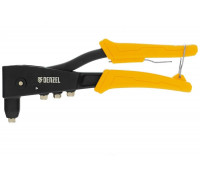 Заклепочник Denzel ручной, 255 мм, литой, усиленный, заклепки 2,4-3,2-4,0-4,8 мм 40441