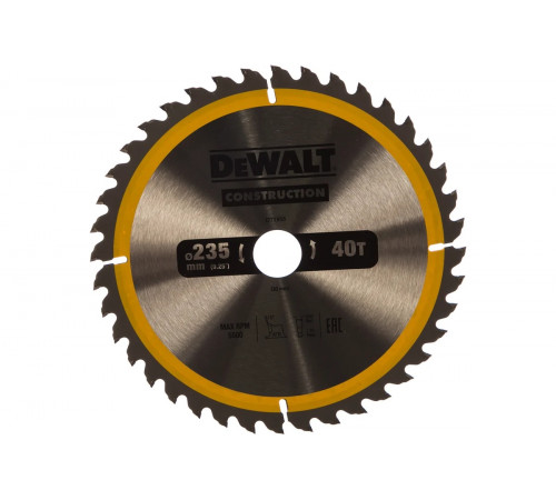 Пильный диск CONSTRUCT (235х30 мм; 40 ATB) DEWALT DT1955