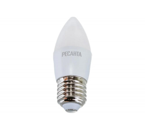 Светодиодная лампа Ресанта LL-R-C37-6W-230-3K-E27 Светодиодная лампа Ресанта LL-R-C37-6W-230-3K-E27