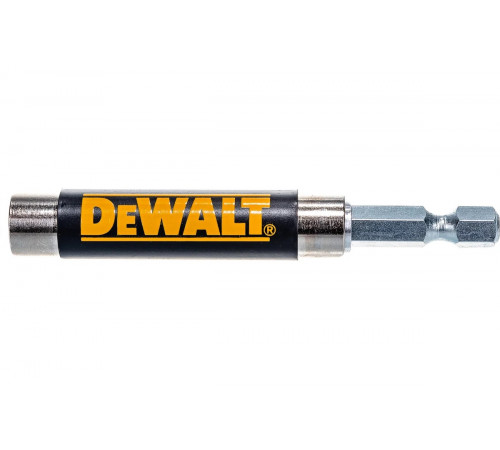 Держатель 1/4" магнитный с направляющей гильзой, 80 мм DEWALT DT7701