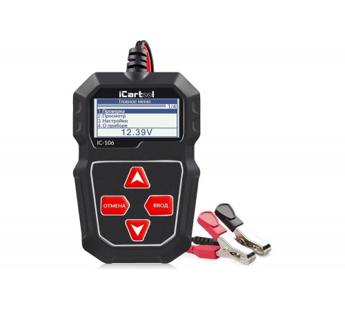 Тестер аккумуляторных батарей iCarTool IC-106 Тестер аккумуляторных батарей iCarTool IC-106