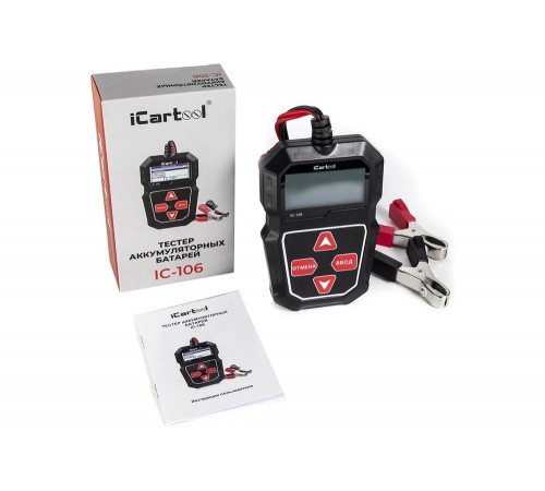 Тестер аккумуляторных батарей iCarTool IC-106 Тестер аккумуляторных батарей iCarTool IC-106