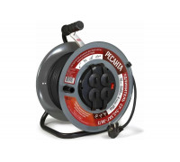 Силовой удлинитель Ресанта на металлической катушке, СУ-3x2,5КГ-30/3 (с выкл., 4 розетки, IP44) 61/118/9