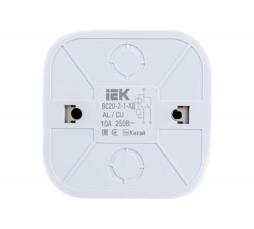IEK GLORY ВС20-2-1-ХД - двухклавишный выключатель IEK GLORY ВС20-2-1-ХД - двухклавишный выключатель