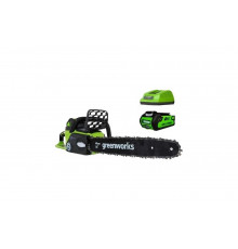 Аккумуляторная бесщеточная цепная пила Greenworks GD40CS40 20077UA