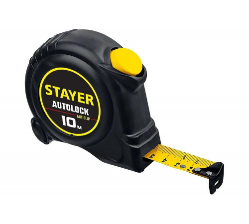 STAYER 10 м х 25 мм, с автостопом рулетка 2-34126-10-25 STAYER 10 м х 25 мм, с автостопом рулетка 2-34126-10-25