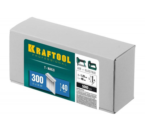 KRAFTOOL гвозди тип 300, 40 мм, гвозди для нейлера 31785-40