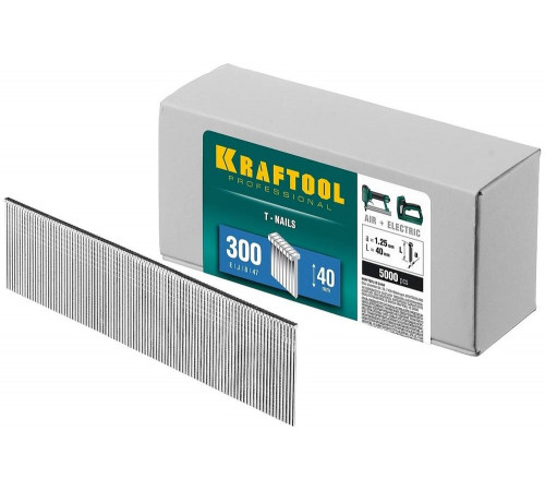 KRAFTOOL гвозди тип 300, 40 мм, гвозди для нейлера 31785-40