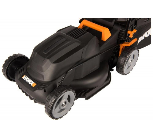 WORX WG713E: электрическая газонокосилка 1200 Вт, 34 см ширина WORX WG713E: электрическая газонокосилка 1200 Вт, 34 см ширина